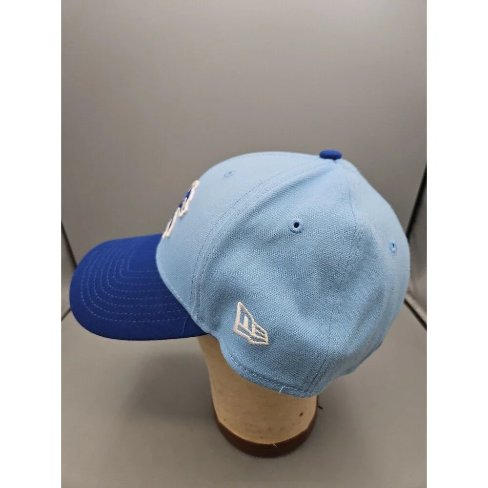 Chicago Cubs Bear Logo New Era Fitted Cap Hat Sz Medium/large Blue Baseball MLB